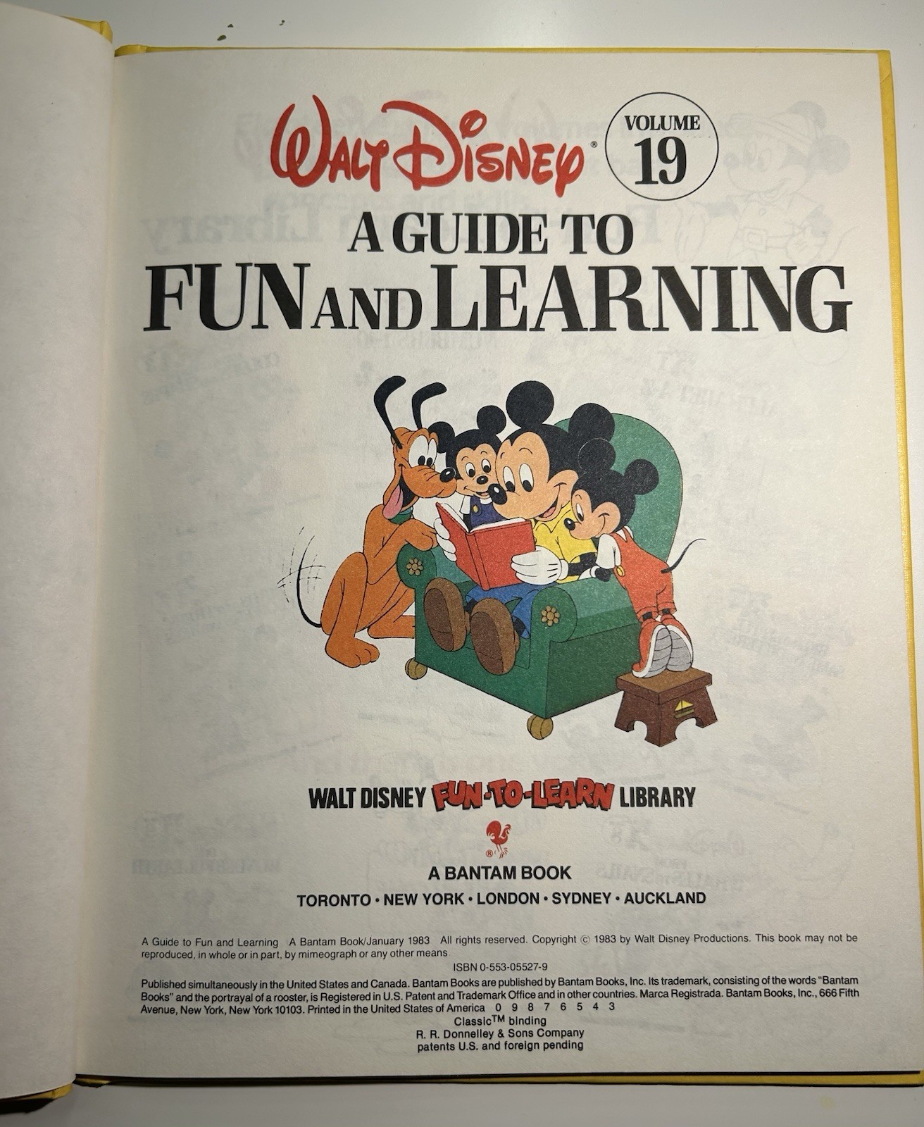 A Guide to Fun and Learning Volume 19- Walt Disney Fun-to-Learn Library (1983)