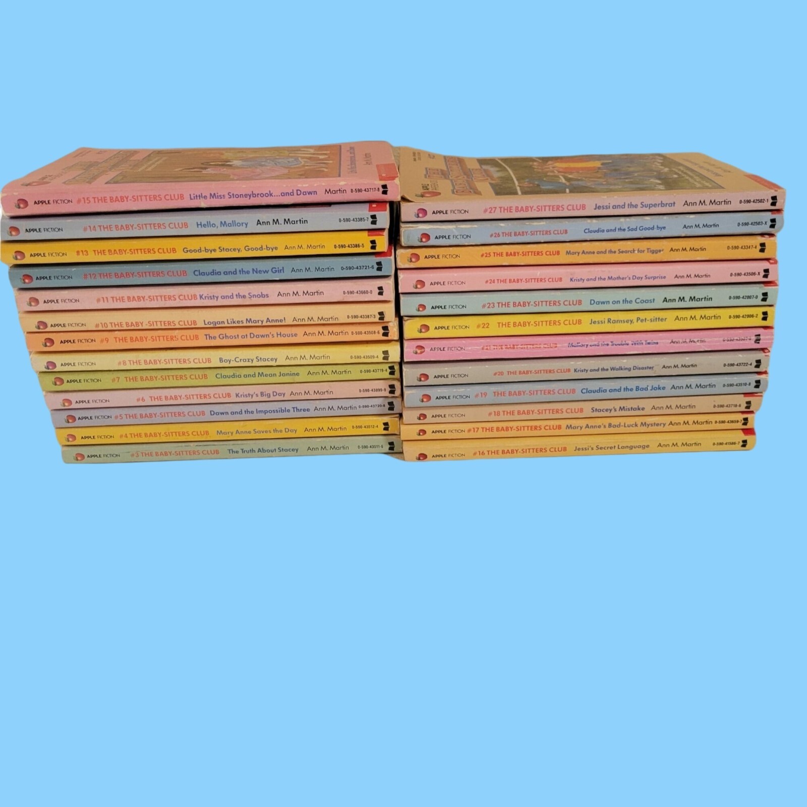Baby Sitters Club Paperbacks Lot of 25 Books 3-27 Ann M Martin Scholastic Apple