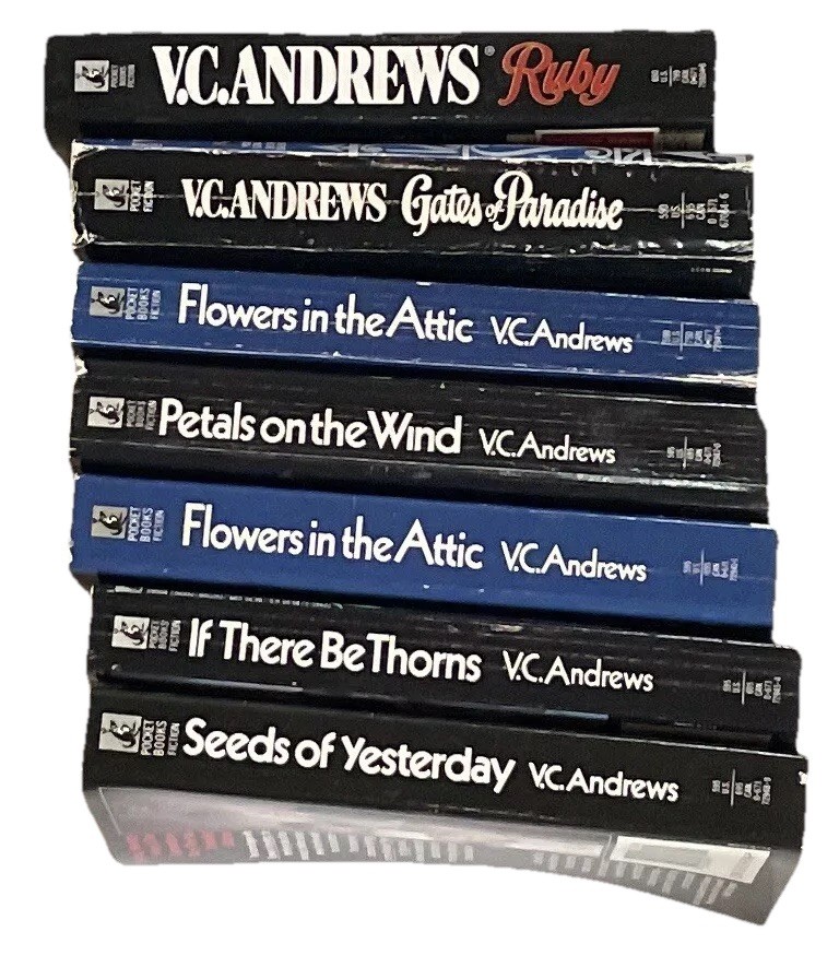 Lot (7) V. C. Andrews Bestselling Saga Paperback Books; Ruby/Gates/Flowers (x2)