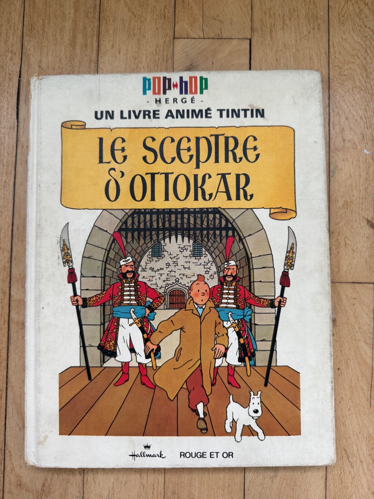 1971 rare Un livre animé Tintin Pop-Hop Le Sceptre D’Ottokar by Hergé