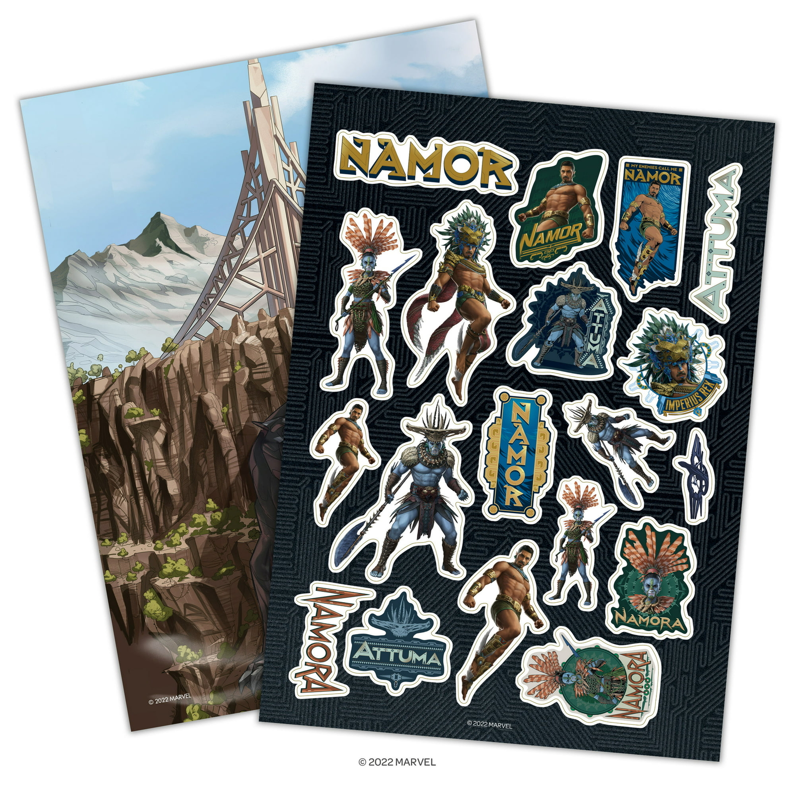 Marvel Avengers Black Panther Create a Scene Sticker Activity Book, 32 Pages,
