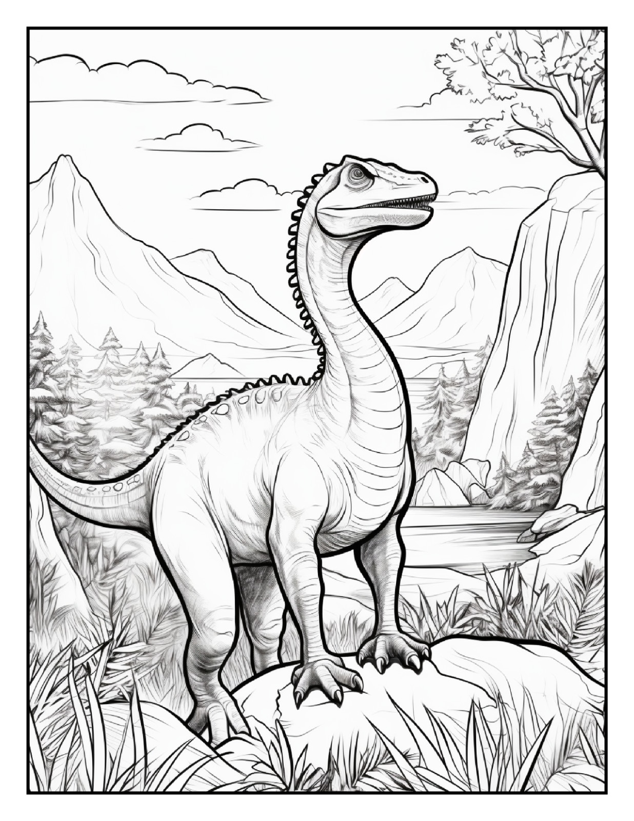“Cute Dinosaur Coloring Book | Easy, Cute & Relaxing Designs | Perfect Gift Ide