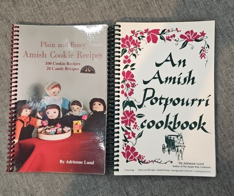 An Amish Potpourri Cookbook by Adrienne F. Lund Spiral Bound & Cookie Recipes