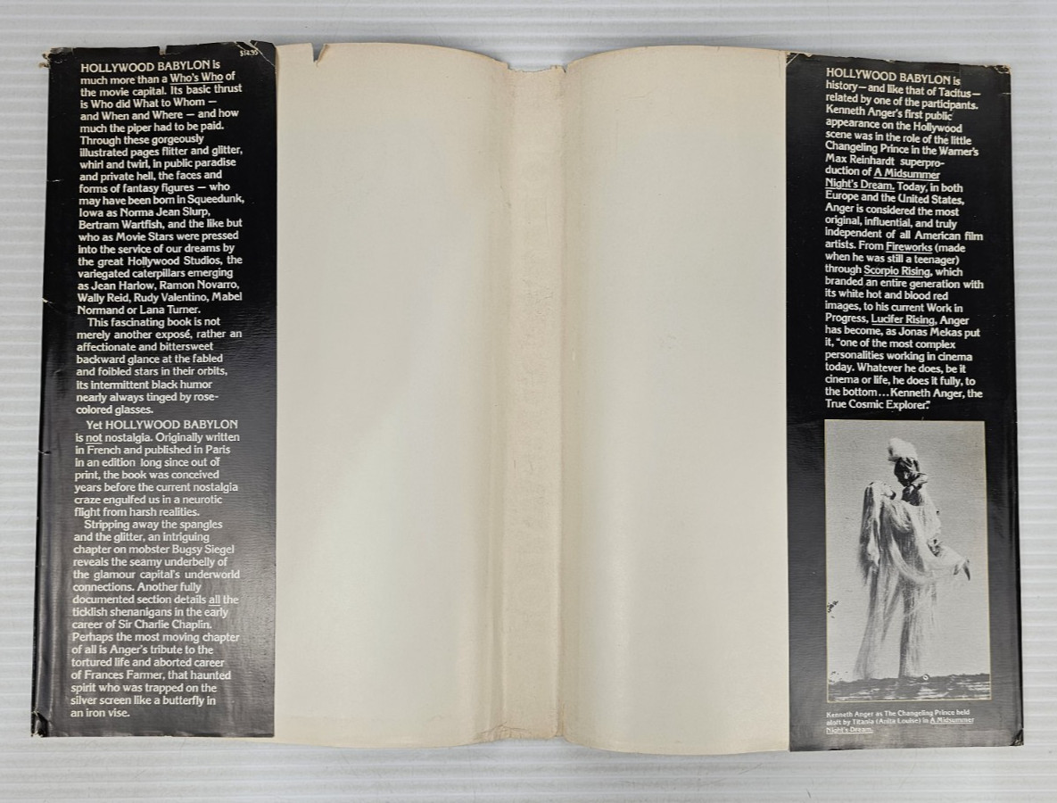 Hollywood Babylon Kenneth Anger 1975 Illustrated Film History Scandal Straight