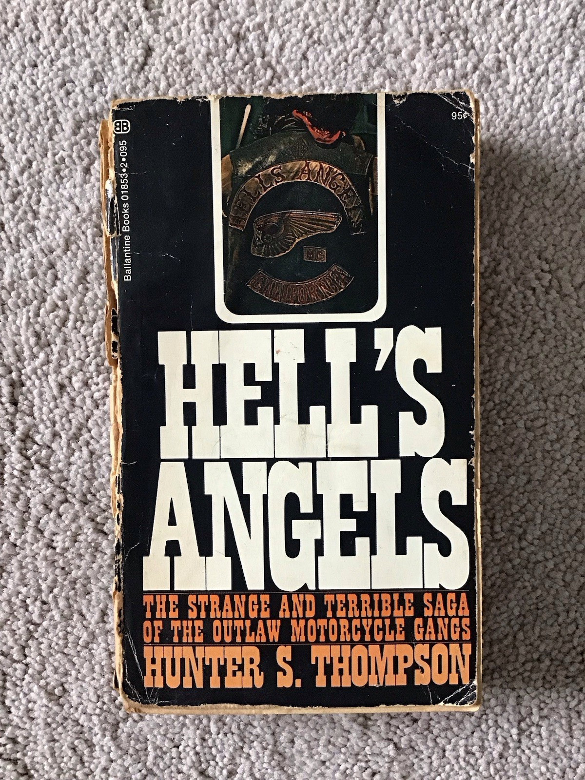 HELL’S ANGELS by Hunter S. Thompson 1970 Ballantine Books 8th Printing Paperback