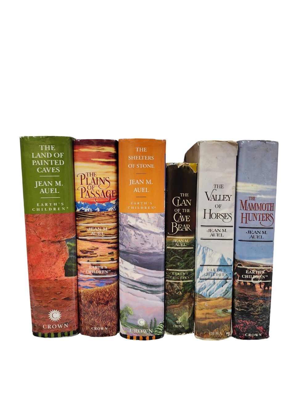 Complete Set Series Lot of 6 Earth’s Children Books by Jean Auel HARDCOVER