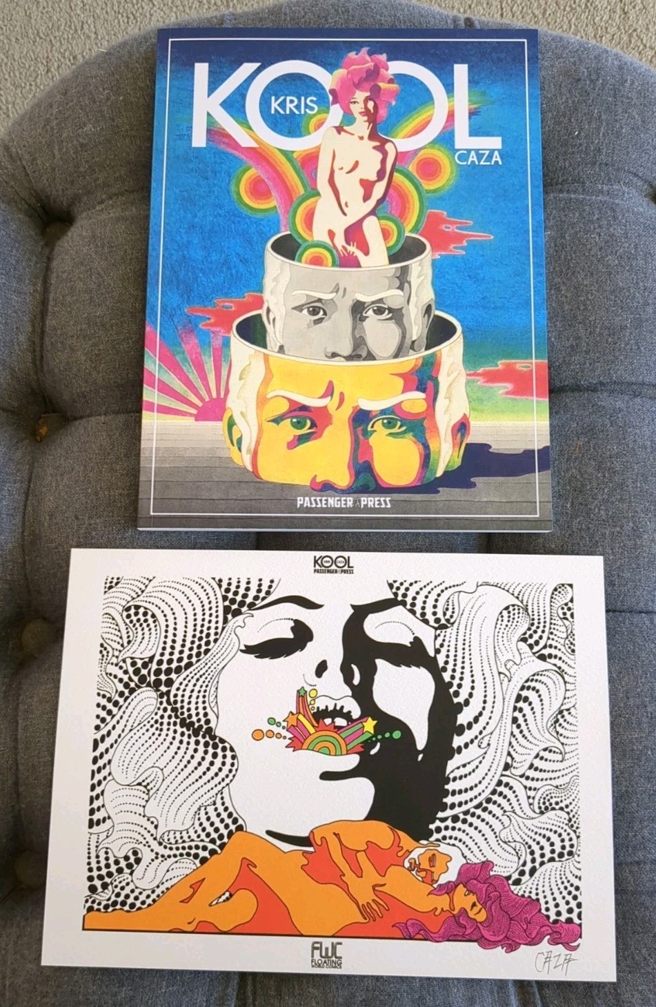 KRIS KOOL by CAZA (ENGLISH LANGUAGE EDITION) REISSUE + SIGNED PRINT – VERY RARE