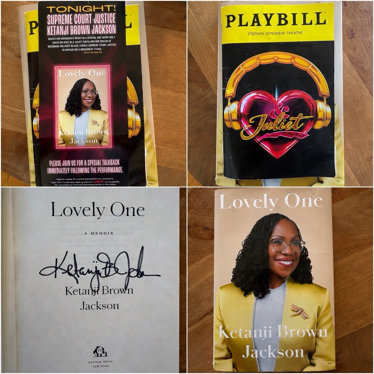 Historic Signed Ketanji Brown Jackson Lovely One + One-Night-Only & Juliet Broad