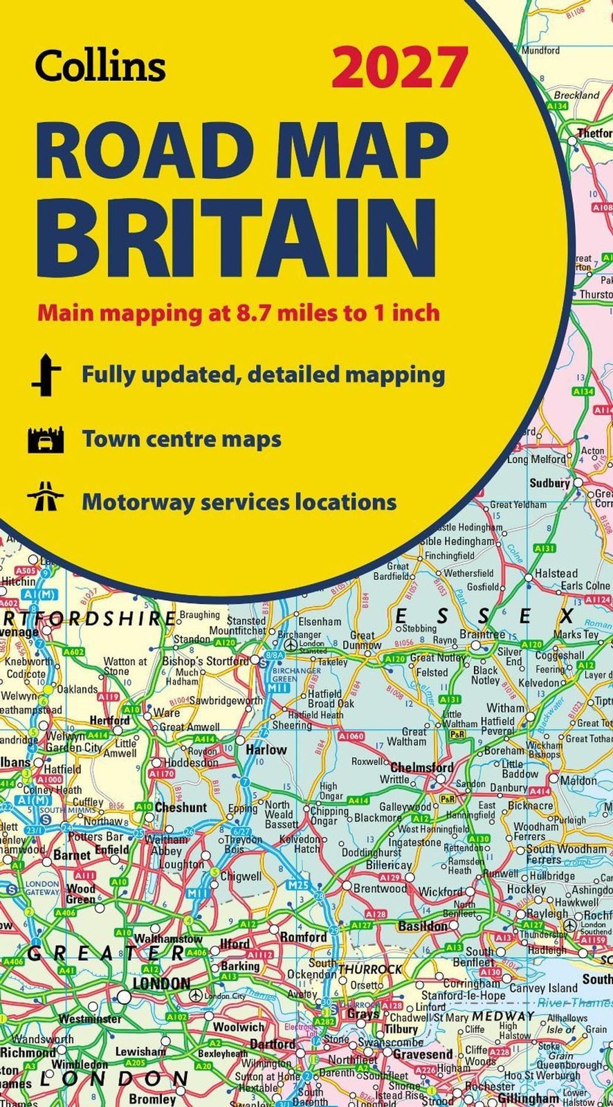 Collins Road Map of Britain 2027 (Folded Map): Clear, Easy-to-Read Mapping by Co