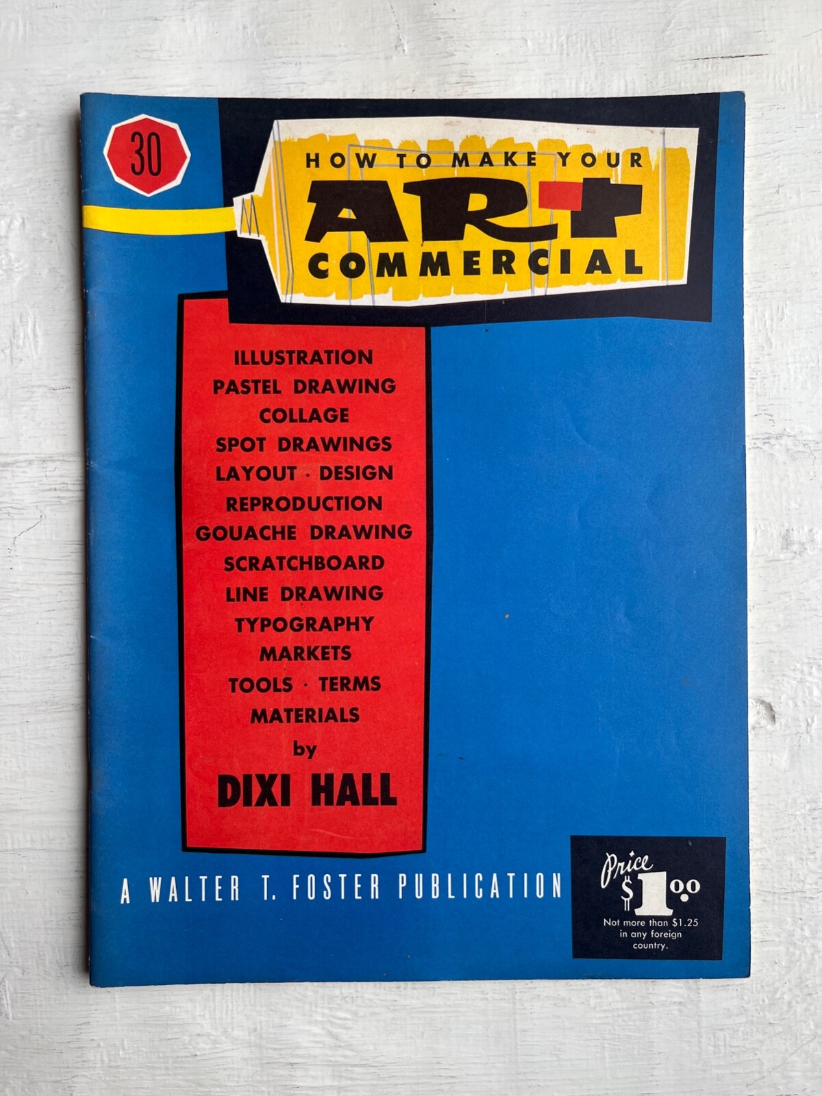 Vintage How to Make Your Art Commercial Book Walter T. Foster Typography