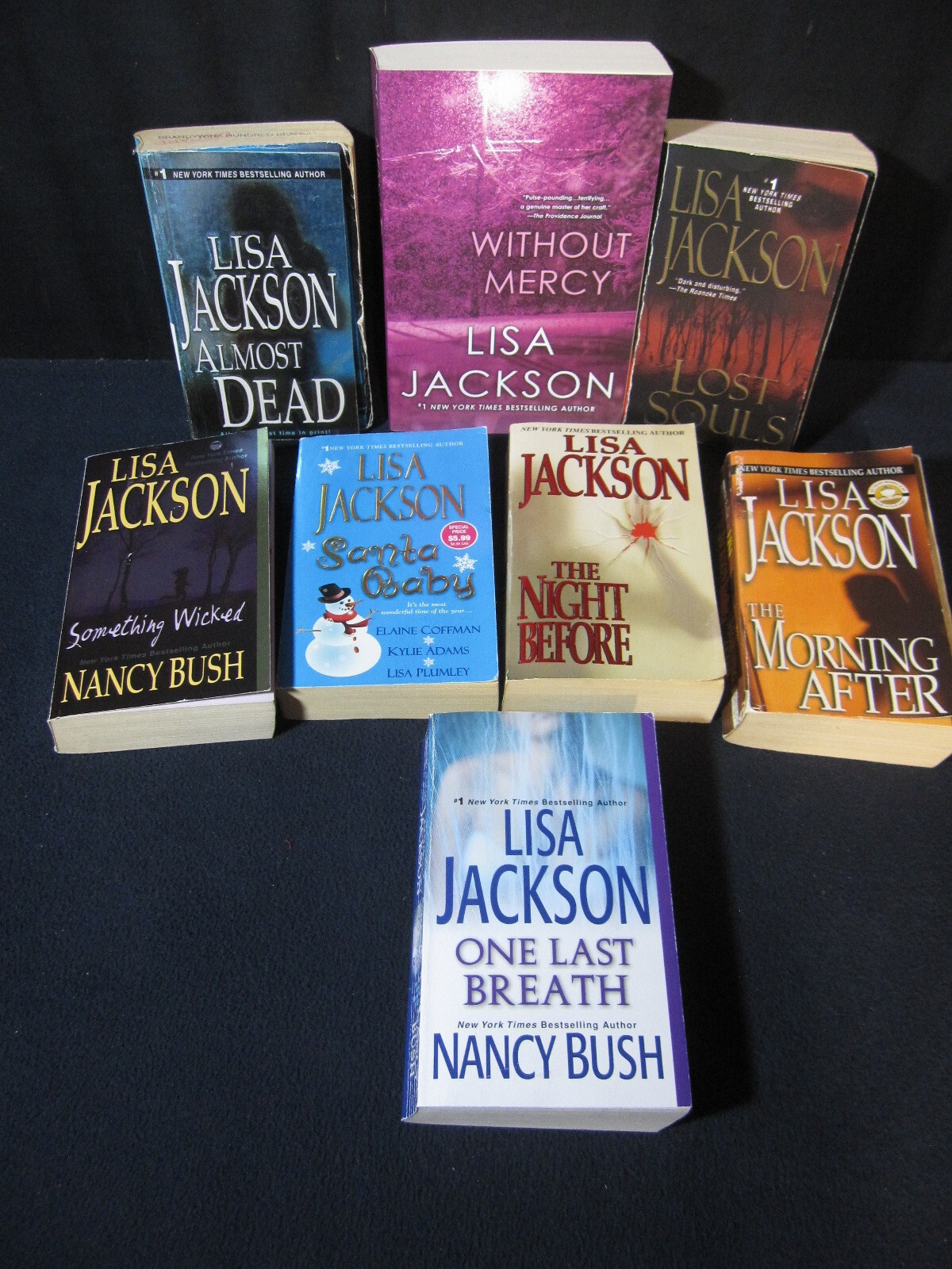 Lisa Jackson: Without Mercy, Lost Souls, Santa Baby, One Last Breath Plus 4 More