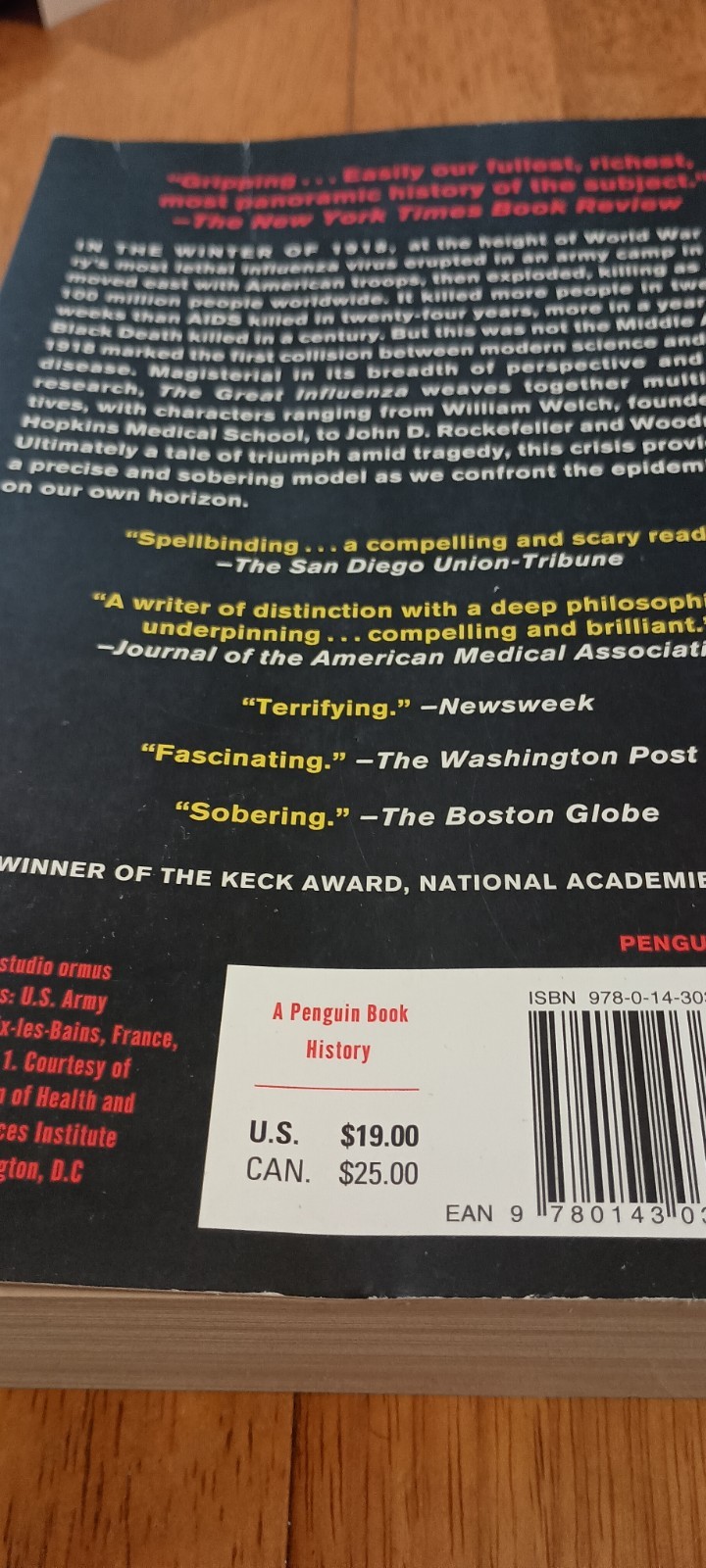 The Story of the Deadliest Pandemic in History by John M. Barry (2005,…
