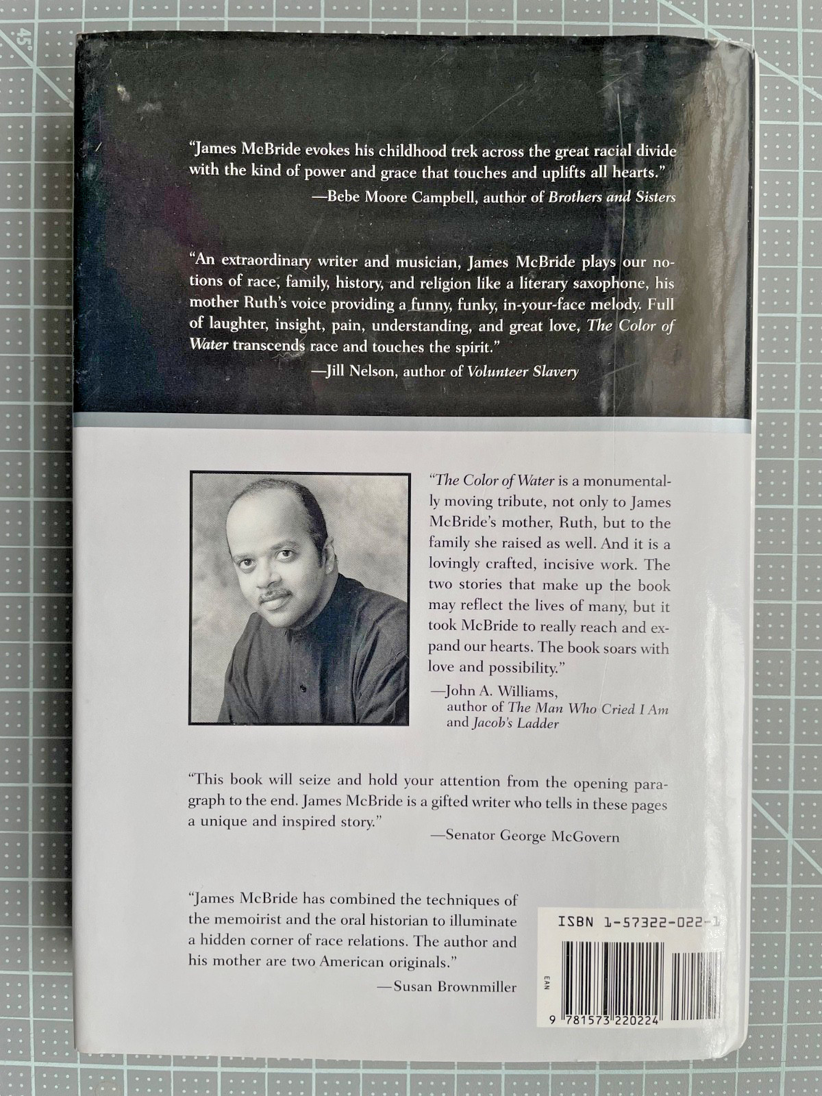 The Color of Water by James McBride – Hardcover with dust jacket 3rd Printing VG