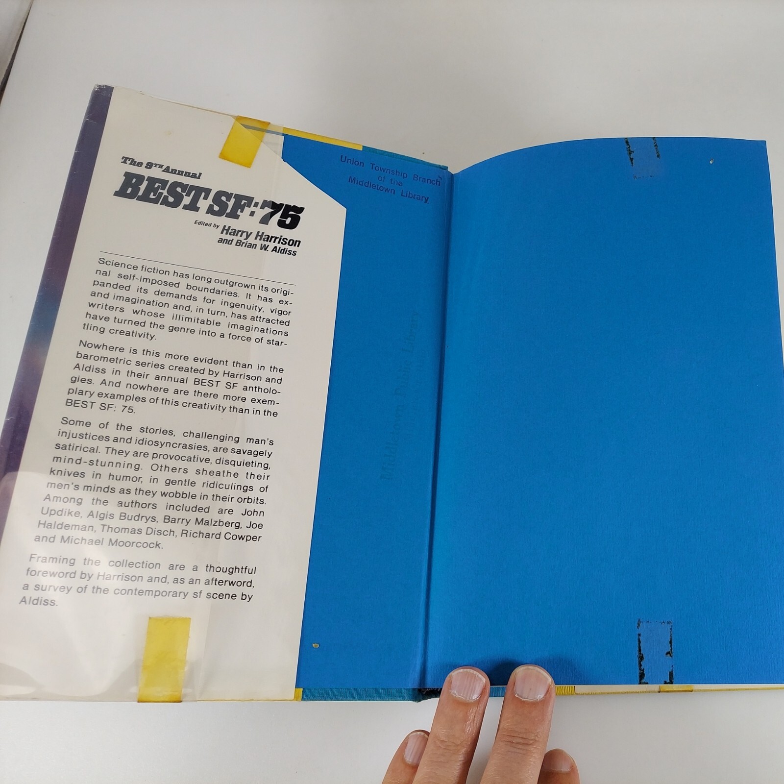 The 9th Annual Best SF : 75 Edited by Harry Harrison and Brian Aldiss HCDJ