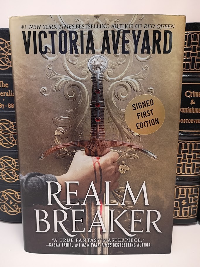 SIGNED Realm Breaker Victoria Aveyard 1st Ed 1st Print Special Ed HC YA Fantasy