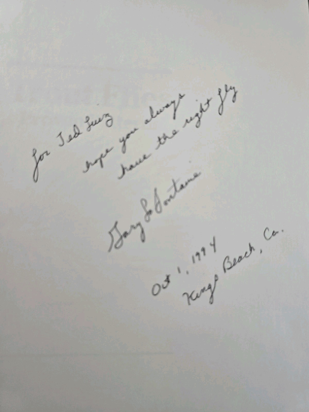 Trout Flies Proven Patterns by Gary LaFontaine Signed First 1st Edition HC/DJ