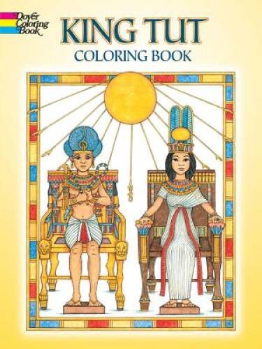 King Tut Coloring Book (Dover History Coloring Book) – Paperback – VERY GOOD