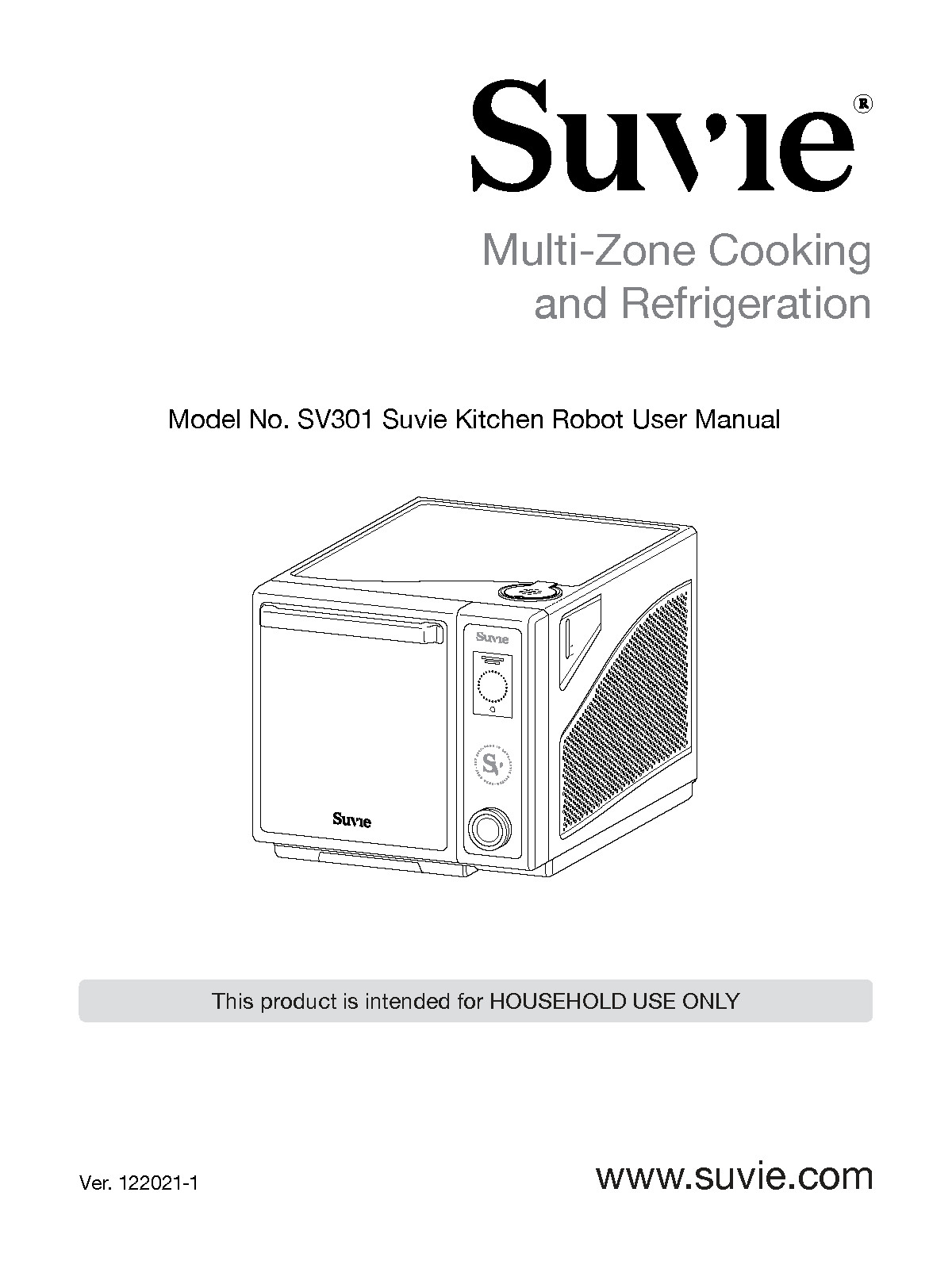Suvie Gourmet Kitchen Robot SV301 Owners Manual User Guide: 28 Pages Coil Bound