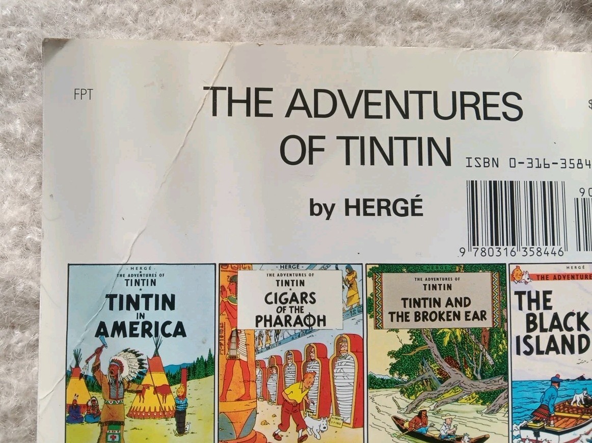 Lot of 6 THE ADVENTURES OF TINTIN Books Herge PB Little, Brown