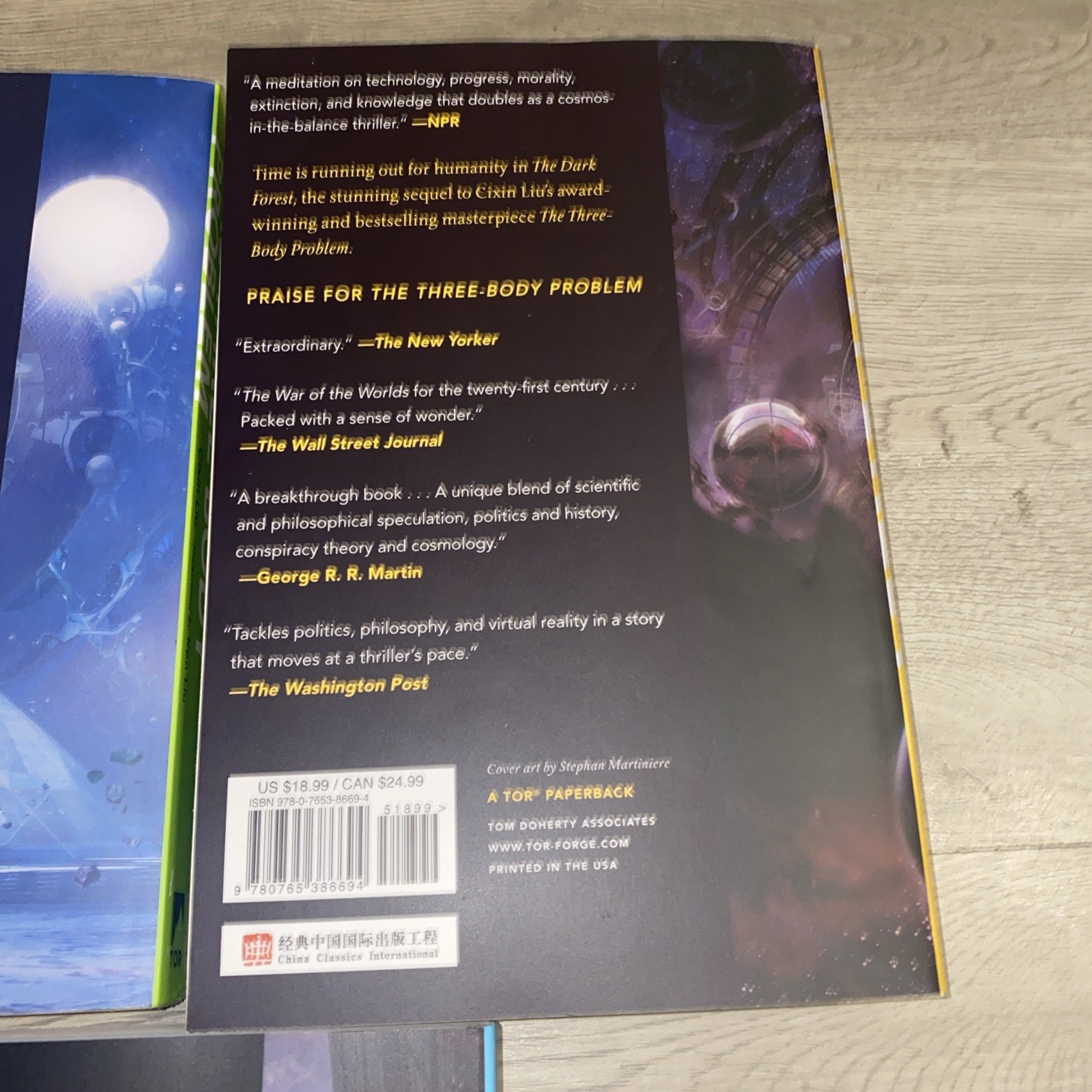 Complete The THREE BODY-PROBLEM Trilogy 1-3 Cixin Liu Book Lot PB TOR SF