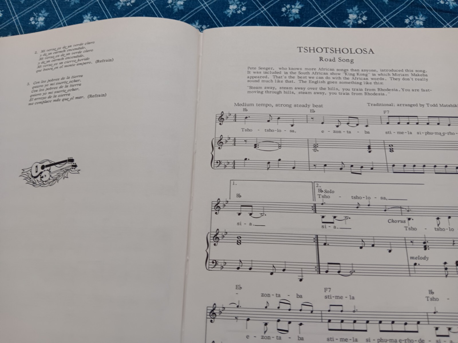 Travelin’ On With The Weavers Song Book (1966 Harper & Row) Hardcover, 165 pages