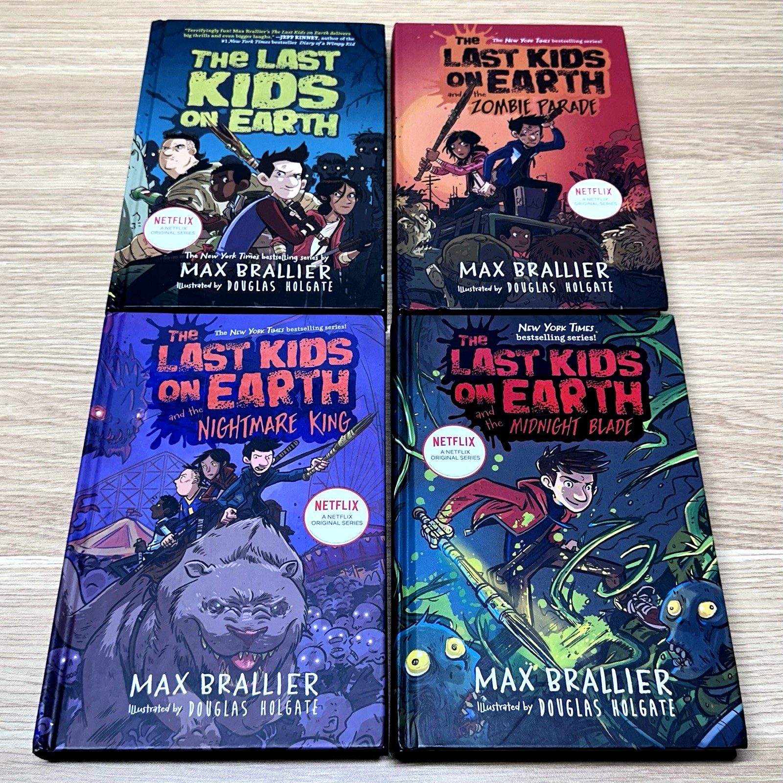 The Last Kids on Earth Lot 4 Books Hardcover Max Brallier Netflix Series Set