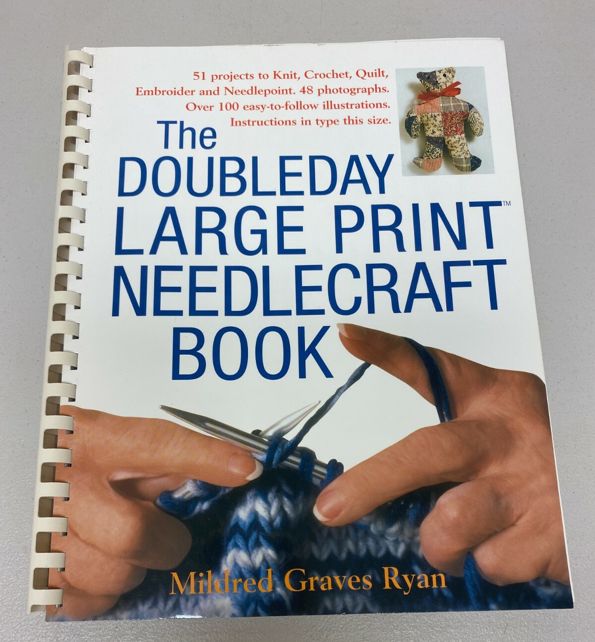 THE DOUBLEDAY LARGE PRINT NEEDLECRAFT BOOK 51 PROJECTS MILDRED GRAVES RYAN