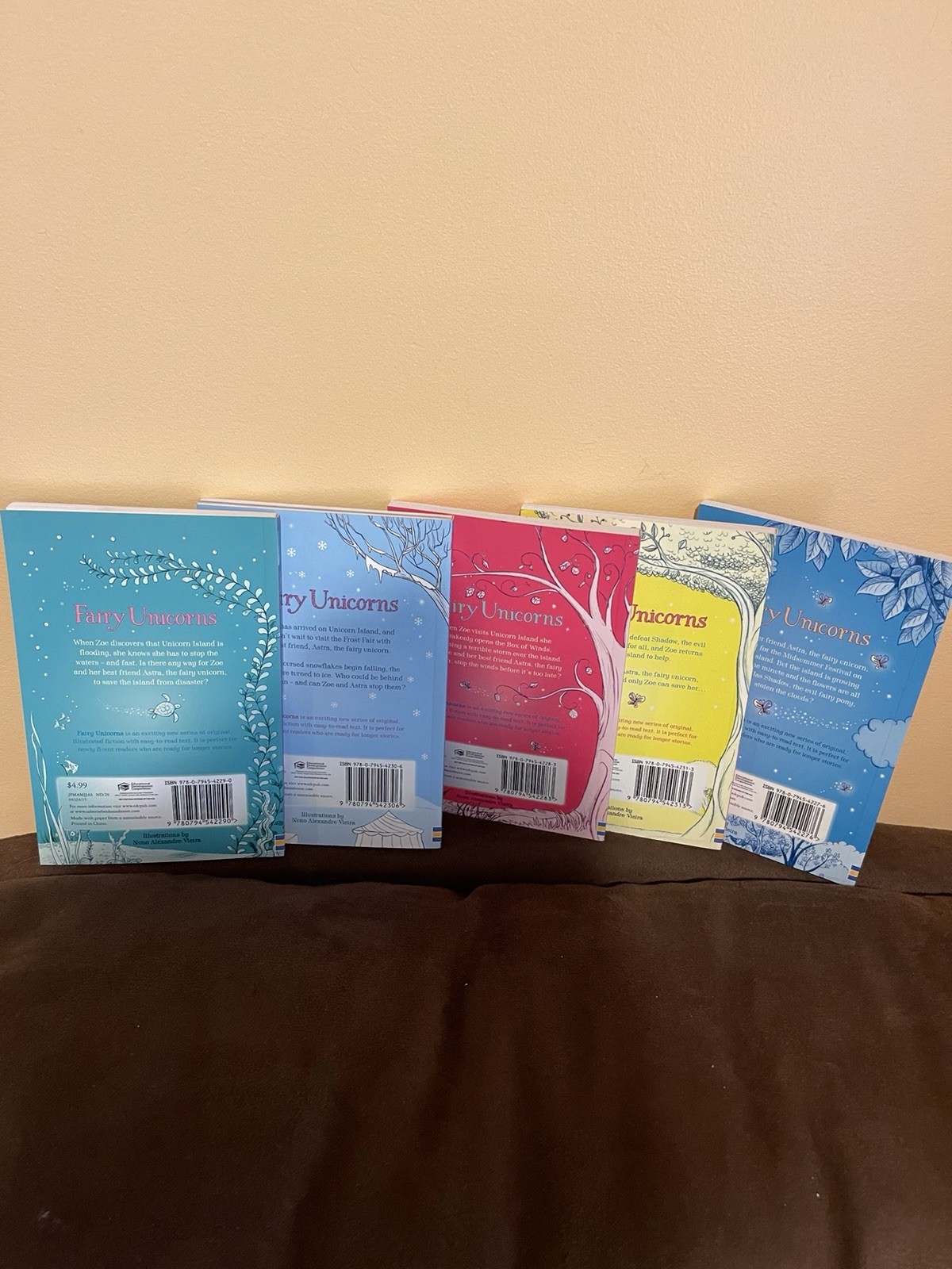 Usborne Zanna Davidson Fairy Unicorns Series 5-Book Paperback Lot Illustrated