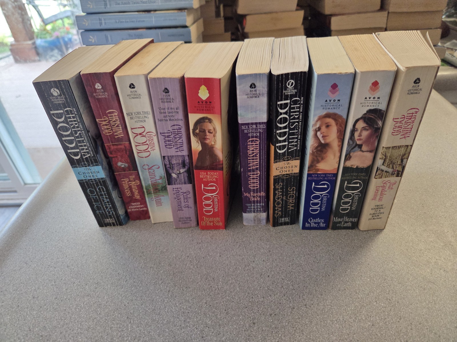 Christina Dodd. Regency & Paranormal Romance. Lot Of 10 Books Paperback