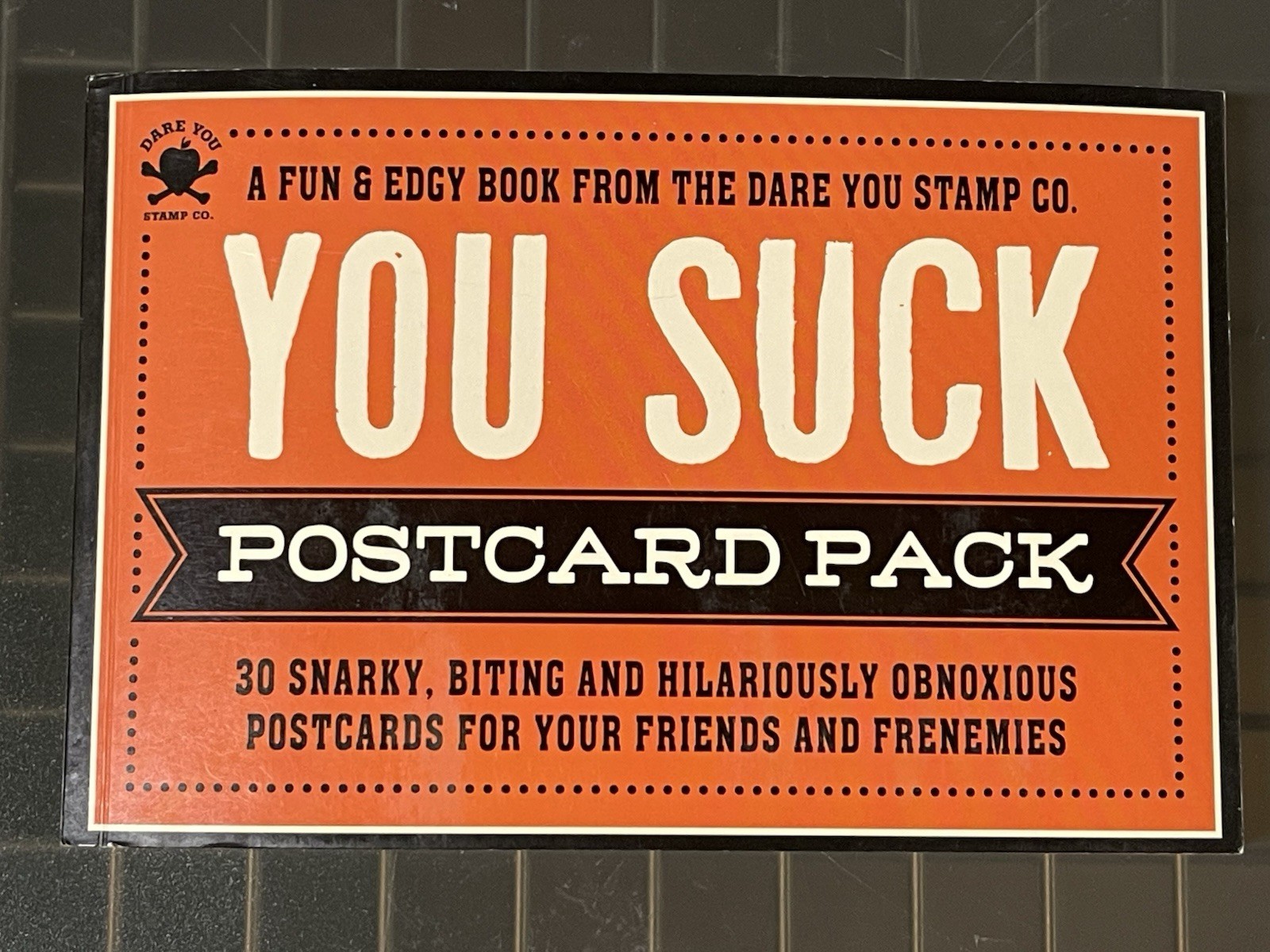 Book Of 30 “You Suck”, Adult PRANK Mail Postcards, FUNNY Joke Snarky Revenge