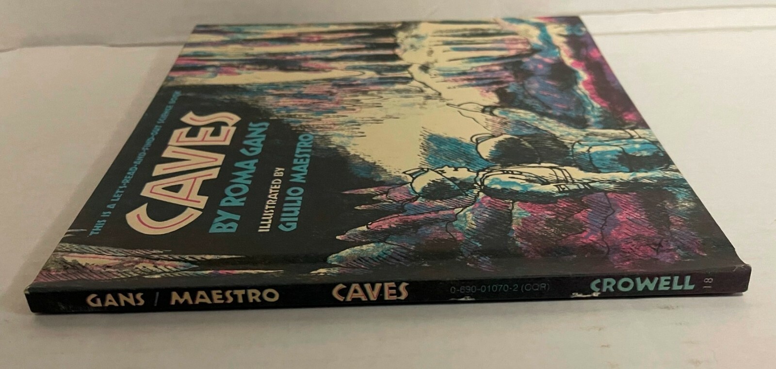 Caves by Roma Gans, Vintage 1976 First Edition Hardcover