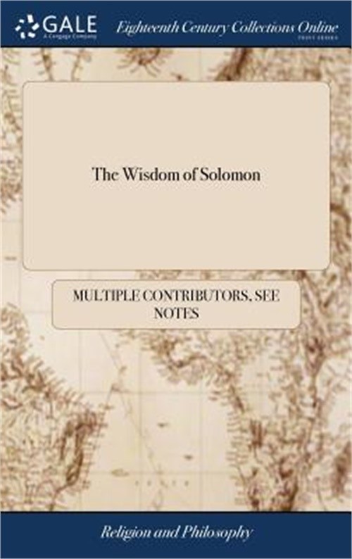 The Wisdom of Solomon (Hardback or Cased Book)