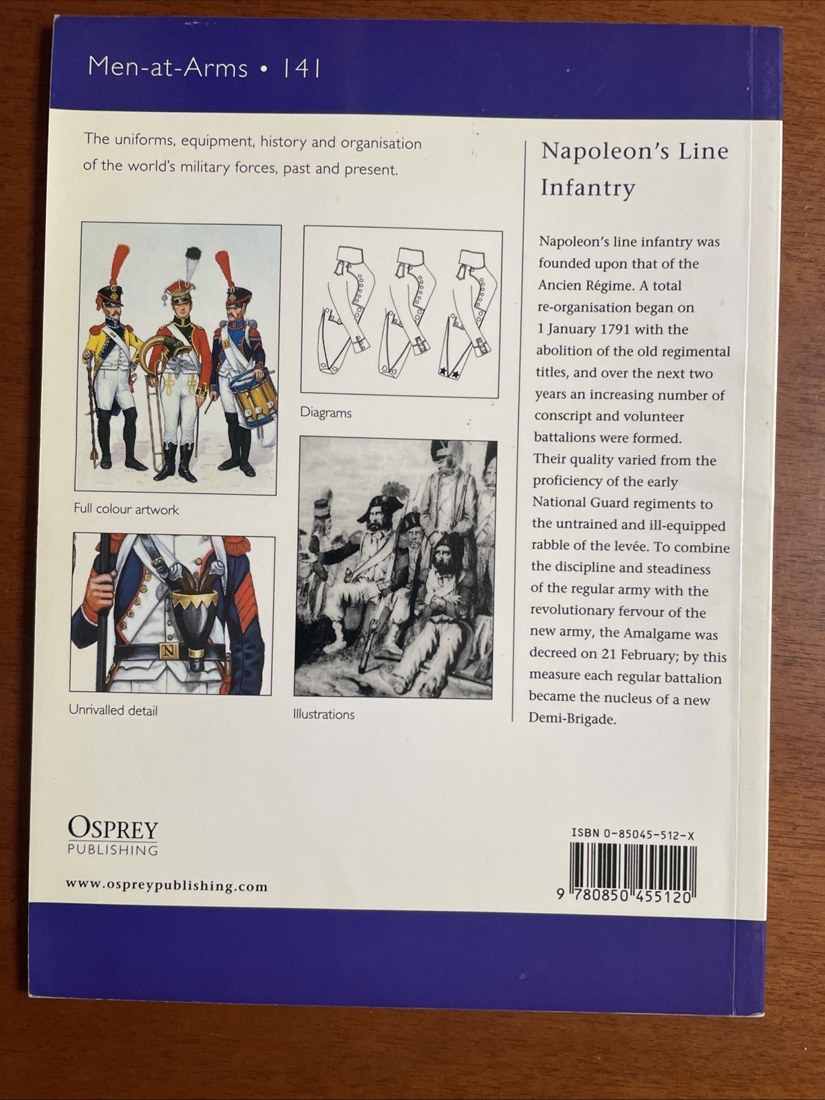 Napoleon’s Line Infantry – Osprey Men-At-Arms No. 141, 40 Pages, 1983, SB