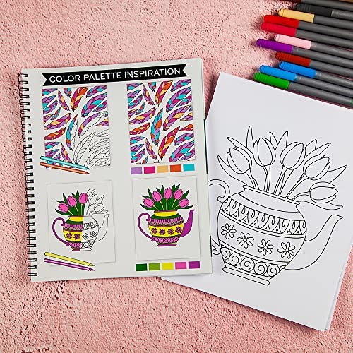 Large Print Easy Color & Frame – Calm (Stress Free Coloring Book)