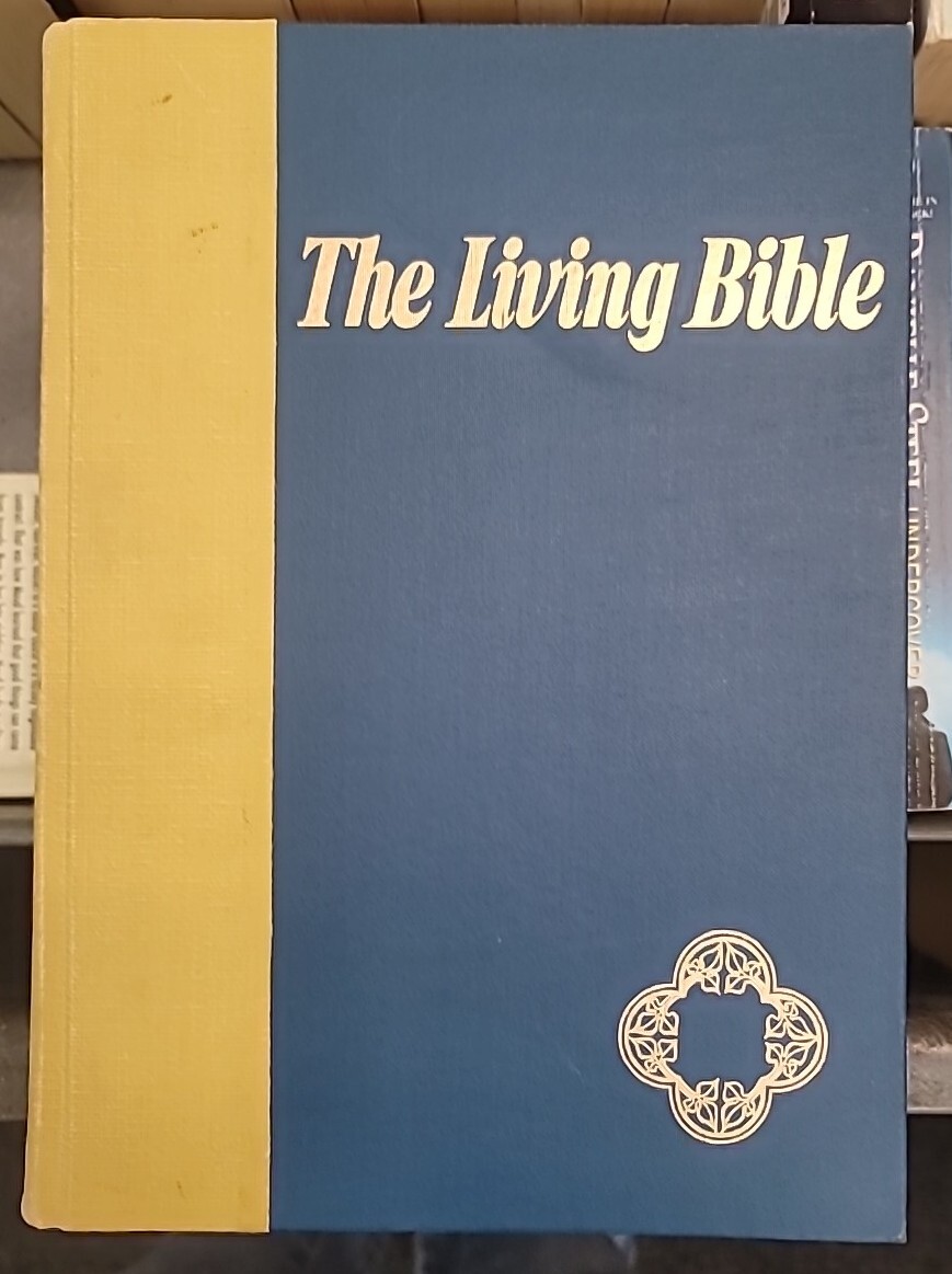1973~The Living Bible w/Holman Illustrated Edition Paraphrased~ Hardcover~1226pg