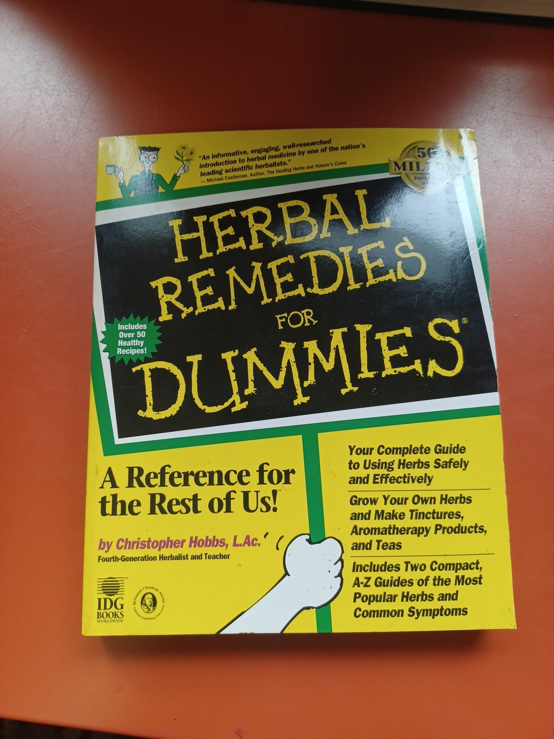 Herbal Remedies for Dummies by Christopher Hobbs (1998, Trade Paperback)