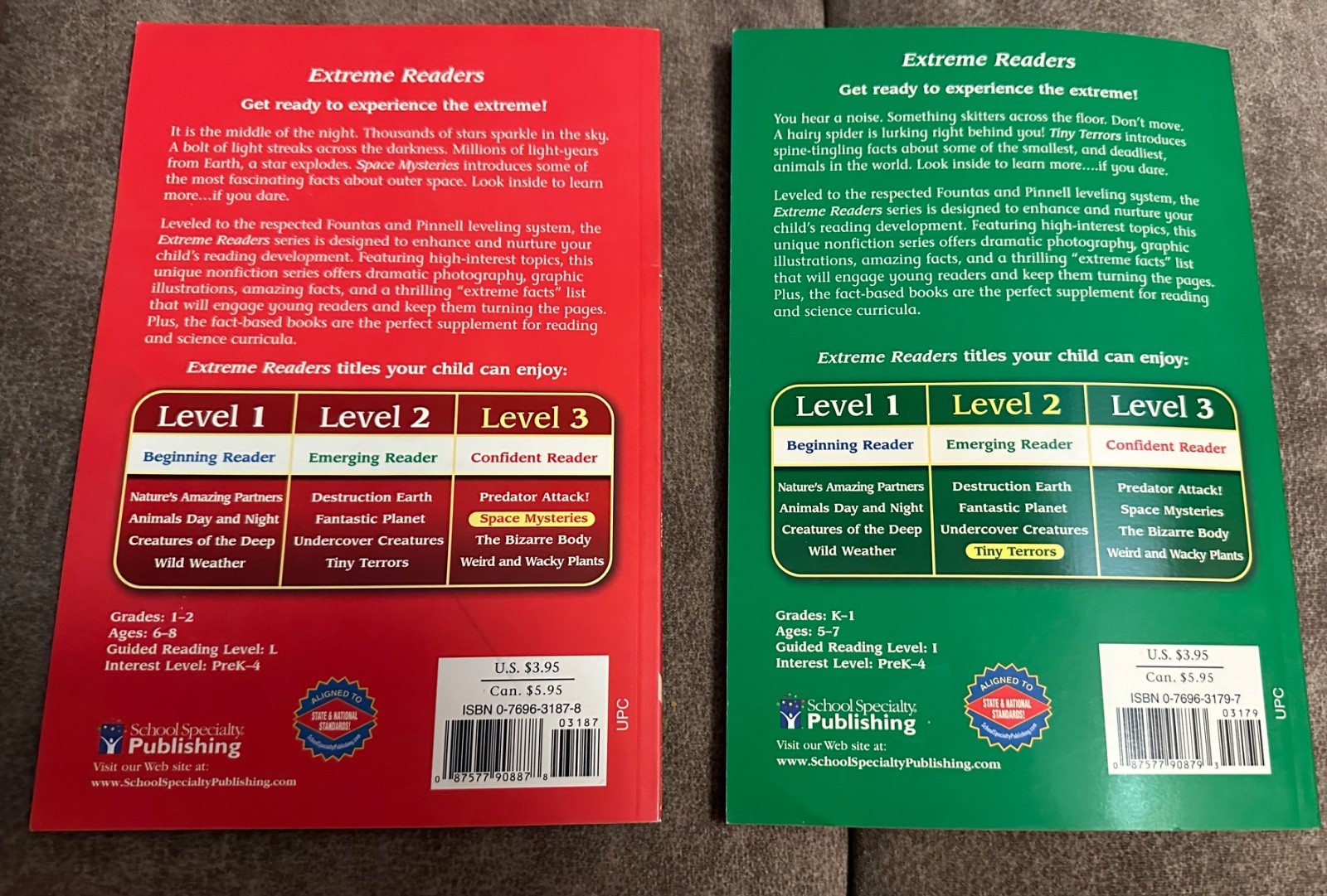 2 Nonfiction Books from Extreme Readers Series Written by Katharine Kenah