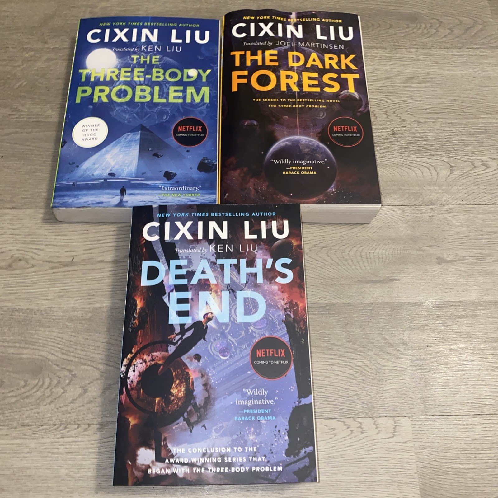 Complete The THREE BODY-PROBLEM Trilogy 1-3 Cixin Liu Book Lot PB TOR SF