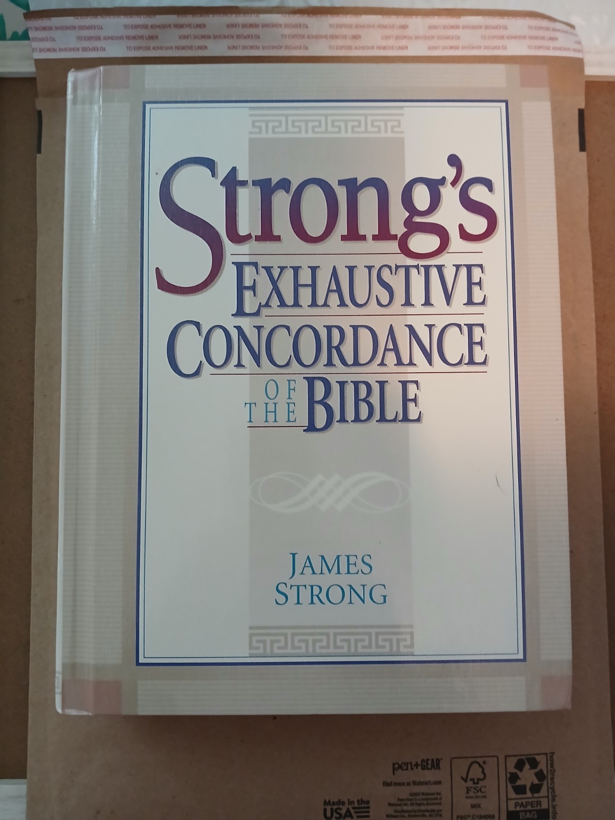 STRONG’S EXHAUSTIVE CONCORDANCE OF THE BIBLE by JAMES STRONG (EUC)