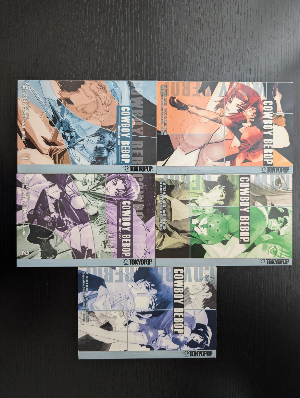 Cowboy Bebop Complete Manga Collection Box Set Vol 1-3 & Shooting Star 1-2 OOP