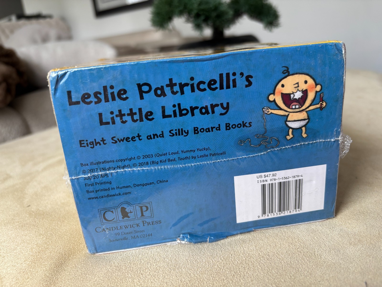 LESLIE PATRICELLI’S LITTLE LIBRARY – 8 Board Books For Baby