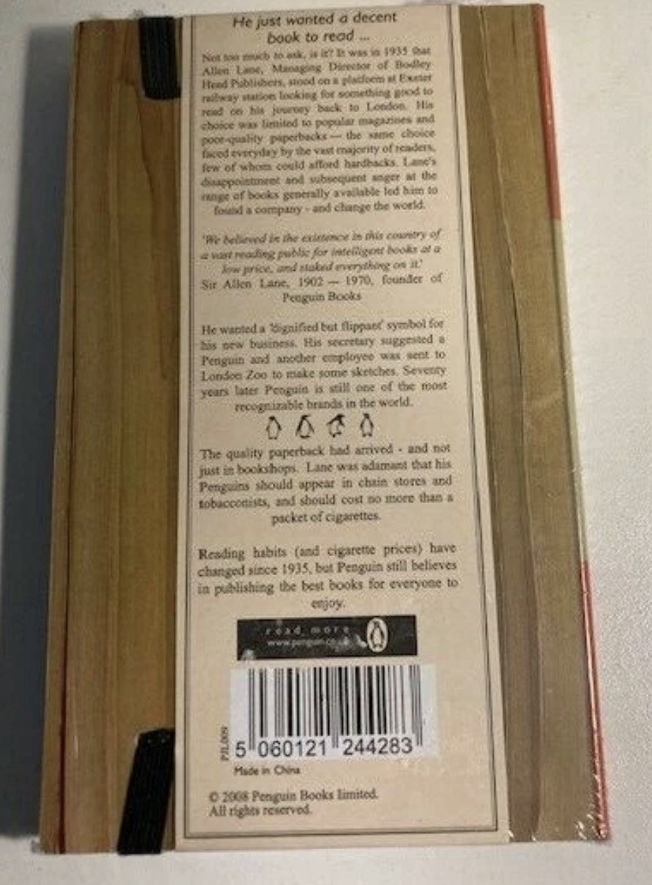 New Penguin Classics Book Spines Notebook Journal in Shrinkwrap
