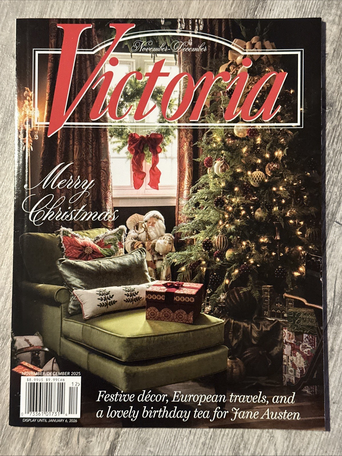 Victoria Magazine Nov Dec 2025 Merry Christmas Festive Decor European Travels