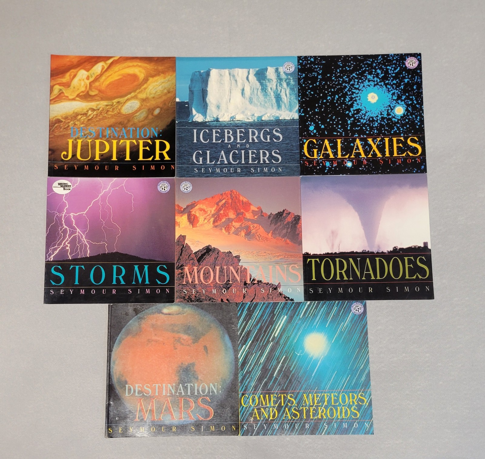 Seymour Simon Science Books Planets Storms Mountains Icebergs Space- Lot of 8