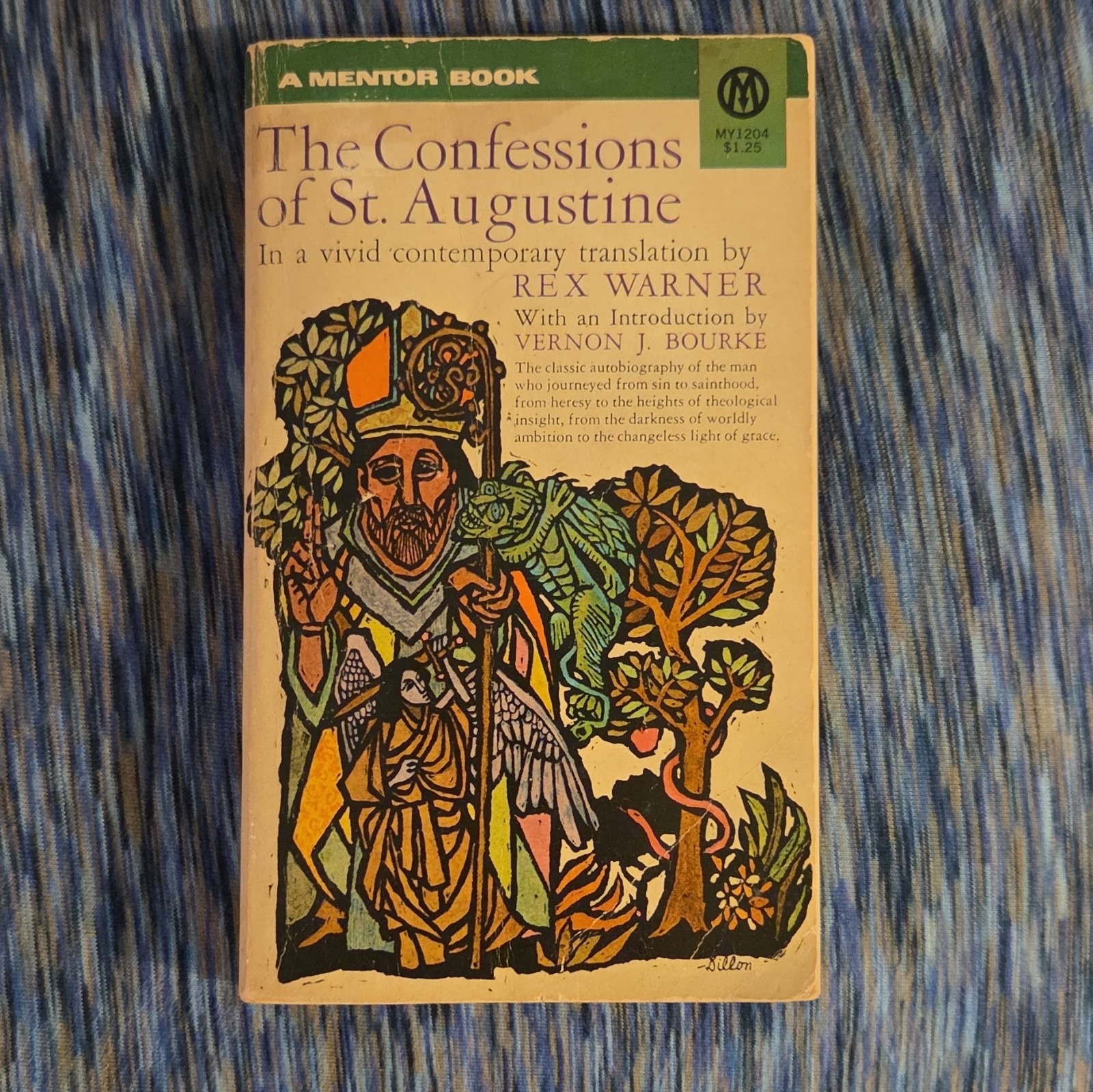 st. augustine the confessions mentor book pb 1963 rex warner