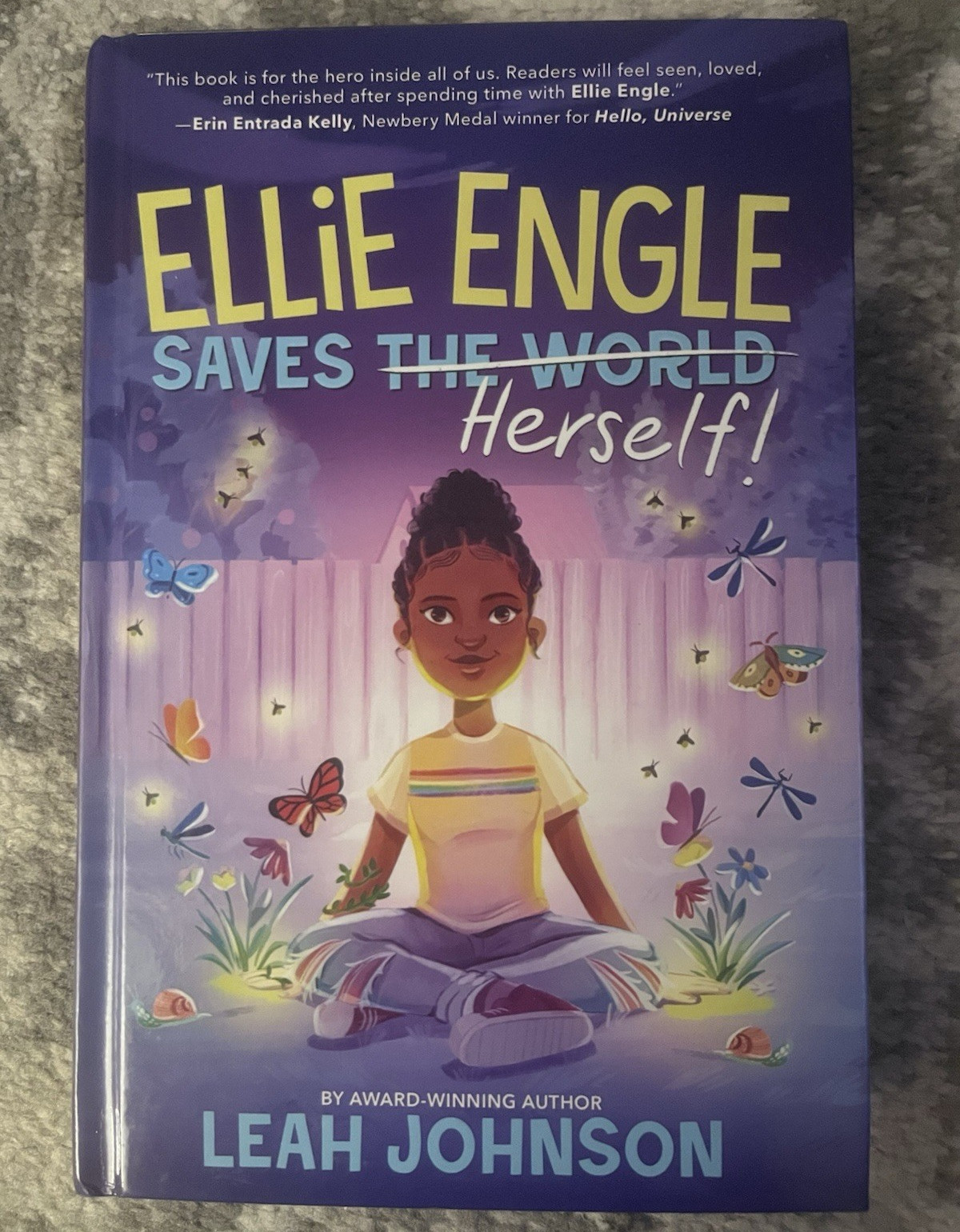 Disney Hyperion Ellie Engle Saves the World Herself! HC Reinforced Leah Johnson