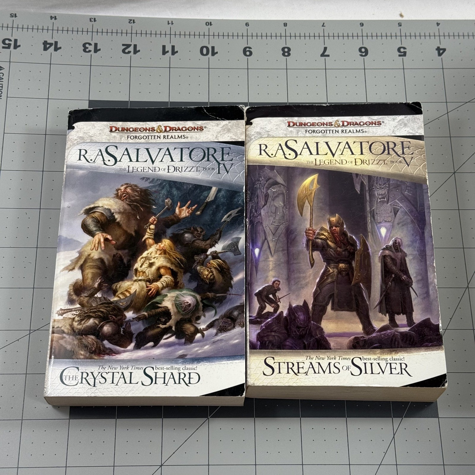 R.A. Salvatore Legend of Drizzt Book IV V Paperback Good Forgotten Realms Lot
