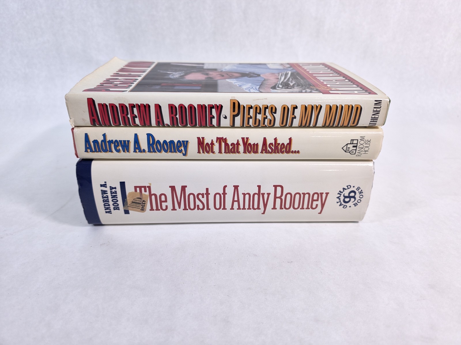 Andy Rooney 3 Book Lot Hardcover – The Most of Andy Rooney + Not That You Asked
