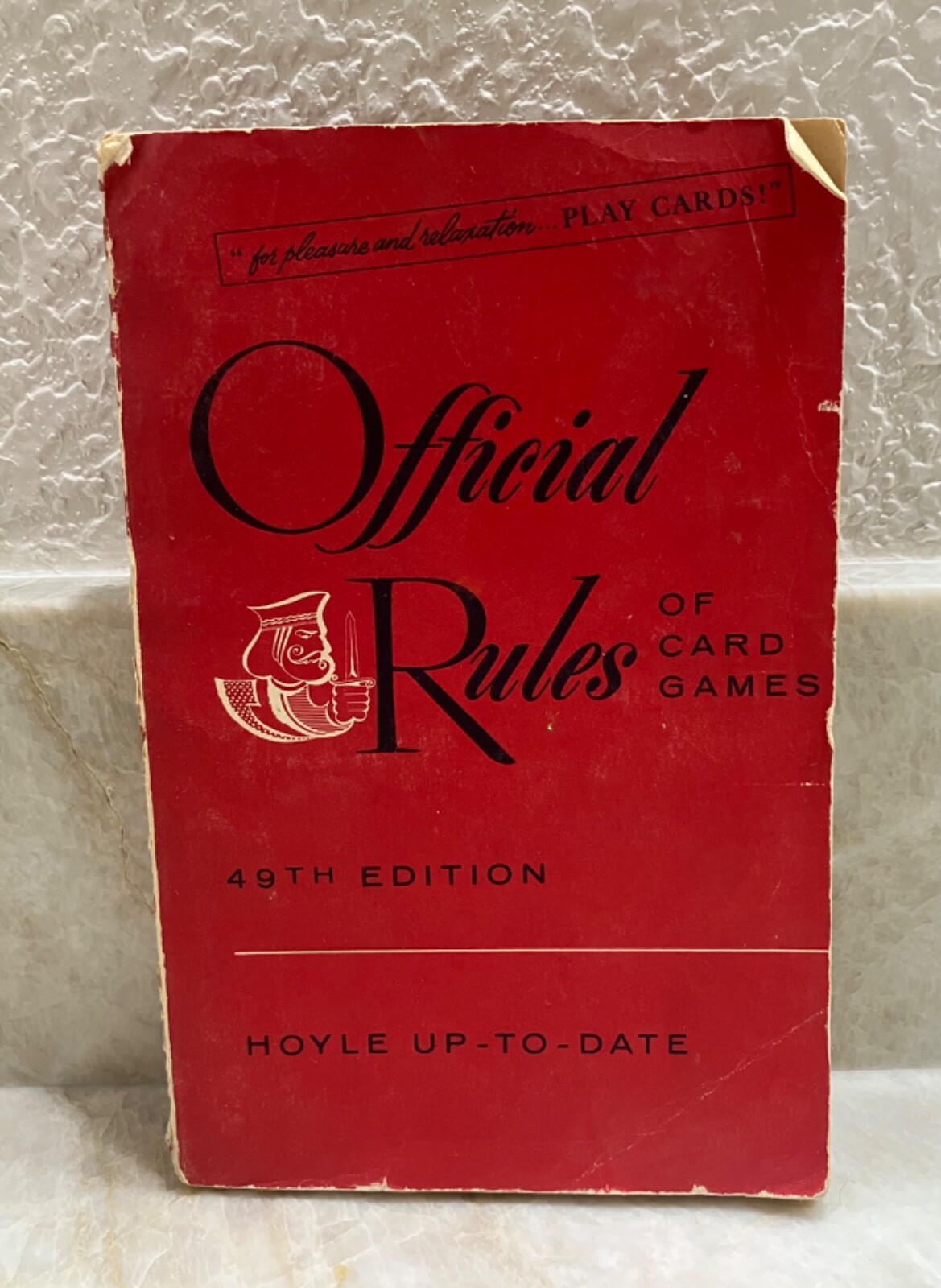 Official Rules of Card Games, 49th Ed. Hoyle 1955 Paperback Poker Bridge