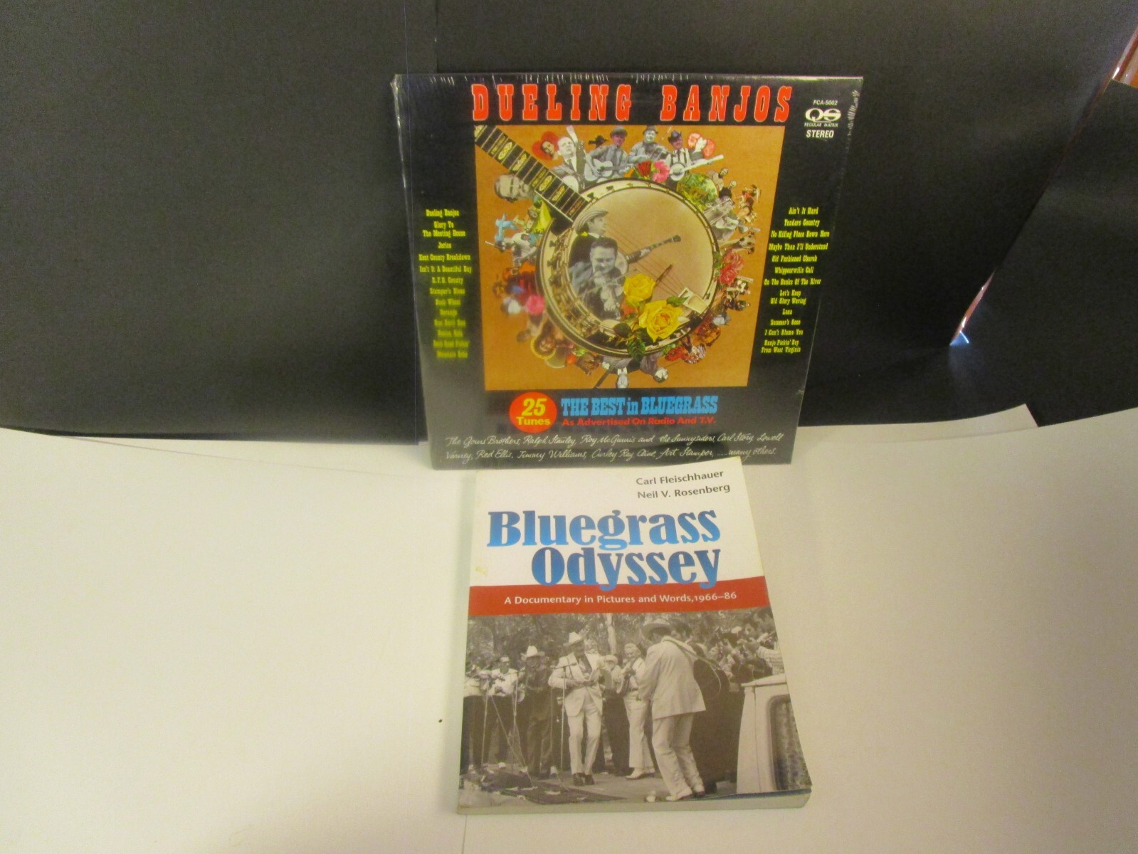 Bluegrass Odyssey: A Documentary in Pictures and Words, 1966-86 + sealed lp t32
